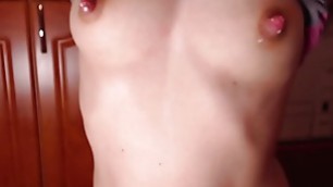 U don&#'t have to come closer - closeup lactating, big nipples