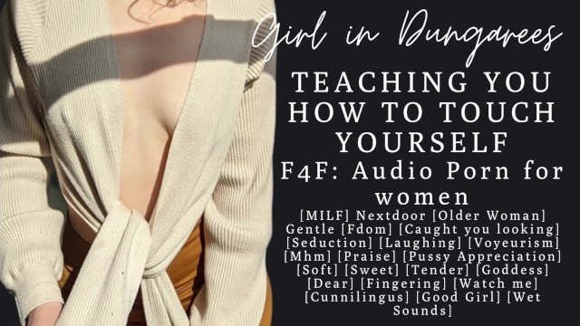 F4F | ASMR Audio Porn for Women | MILF Nextdoor Teaches you how to Masturbate | Cunnilingus