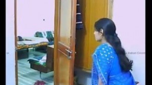 Hot bhabhi fucks with me in my bedroom in blue saree, part 1