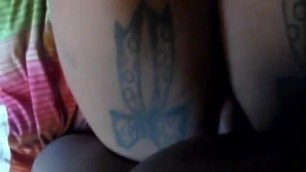 Thug Fucks Thick Tatted Lil Dick Tranny