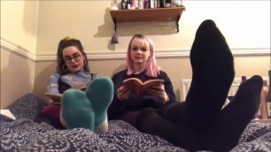 2 girls socks humiliation