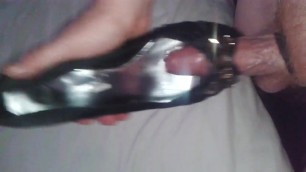 Fucking wife's peep toe shoes