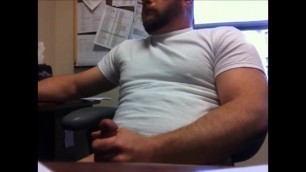 Horny Bear at the Office ( Jerk Off & Cum )
