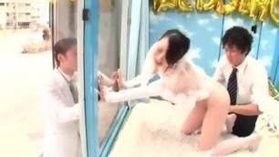 Japanese Wedding Day Fuck Public Glass Walls